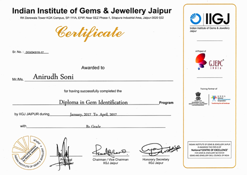 Gem Identification from IIGJ, Jaipur